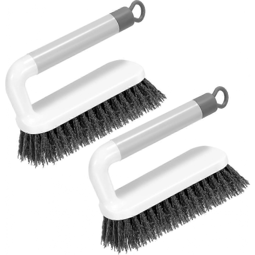 2026 2 Pack Stiff Bristle Scrub Brushes, Heavy Duty Cleaning Brushes