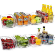 1 Stück transparente Kunststoffbox für Kühlschrank, Gefrierschrank, Küchenschrank