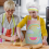 Kinder-Kochschürze Set, Mädchen Backspielhaus Kleidungsset 2