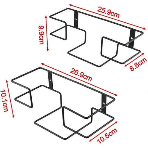 Distributeur mural gants et mouchoirs, support métallique compact cuisine garage 2