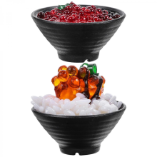 Food Toys Pretend Play Food Model for Kids Kitchen 2Pcs Black PVC Toy