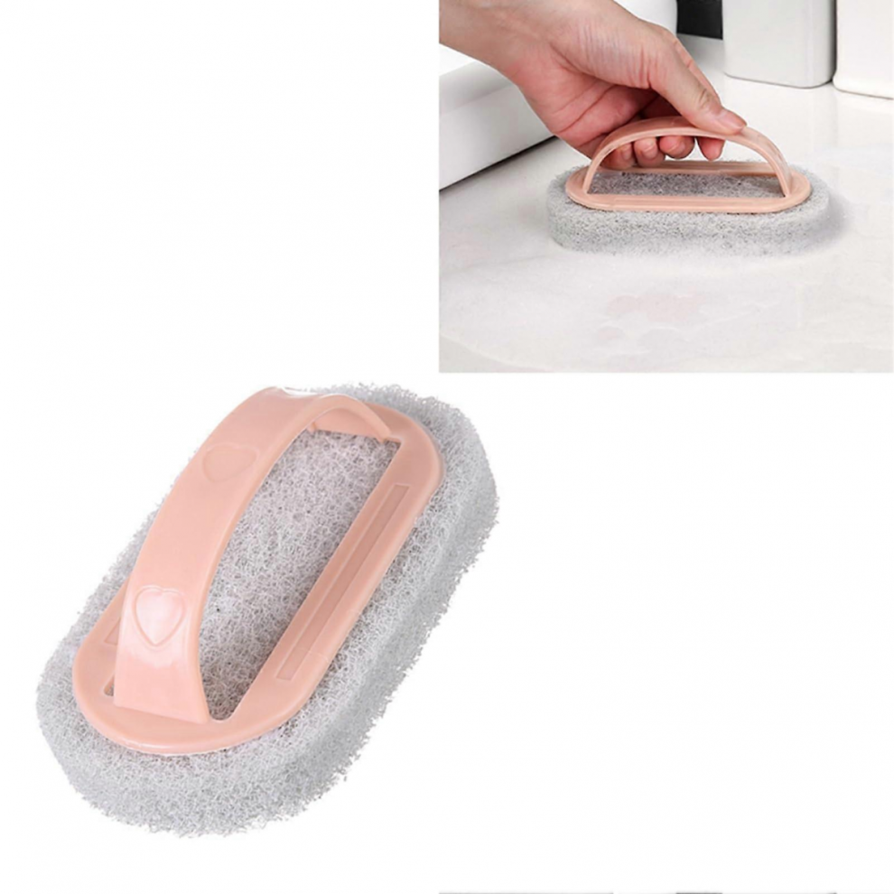 Sponge Brush with Ergonomic Comfort Grip for Effortless MultiSurface Tile and Bathtub Cleaning