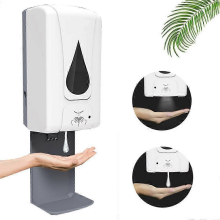 25-26 2 in 1 automatic soap dispenser sensor without drilling, 1200ml disinfectant dispenser, soap lotion pump for wall mounting for kitchen hospitals