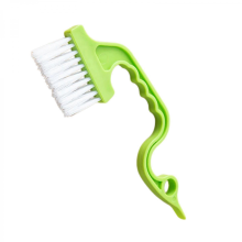 Compact Ergonomic Handheld Gaps Slot Brush Tool For Tight Space Lightweight Plastic Design With Angled Cleaning Edged MulticolorGreen