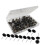 50/100Pcs Big Head Push Pin Plastic Flat Head Thumb-Black 100 1