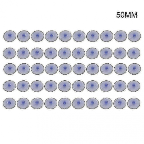 50 pezzi ventose trasparenti da 50 mm senza ganci, antigraffio