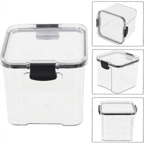 2026 Airtight Plastic Kitchen Storage Jars 700ml Stackable Nestable Food Containers 2