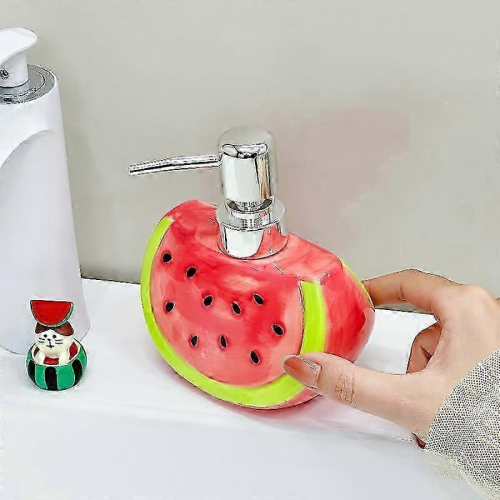 Wassermelonen-Keramik-Pumpflasche für Handseife, Waschmittel & Badelotion 2