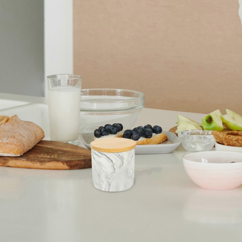 Salt Container Ceramic Kitchen Food Storage Jar for Storage 2