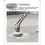GrayElectric Scrubber Shower Scrubber Ipx7 with 7 Replaceable Brush Heads and Adjustable Removable Extension Handle B 2
