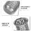 Strainers for Kitchen Stainless Steel Filter Covers for Floor Drain Silver 5x4.3cm Filtering 1Pack 5
