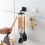 Rotating Kitchen Hooks with Strong SelfAdhesive Grip, 360 Degree Space Saving Utensil Holder White 4