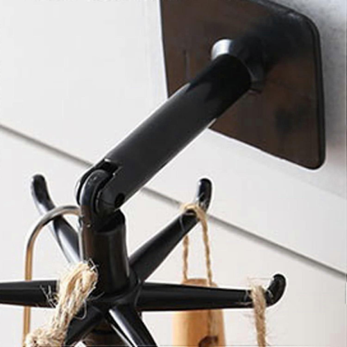 Rotating Kitchen Hooks with Strong SelfAdhesive Grip, 360 Degree Space Saving Utensil Holder White 2