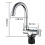 Rubinetto da cucina pieghevole a 360, miscelatore monocomando per acqua calda/fredda, per camper e barca-dwdz 3