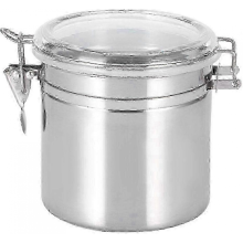 Boîte de rangement hermétique pour café - Acier inoxydable - Organisation cuisine 25-26