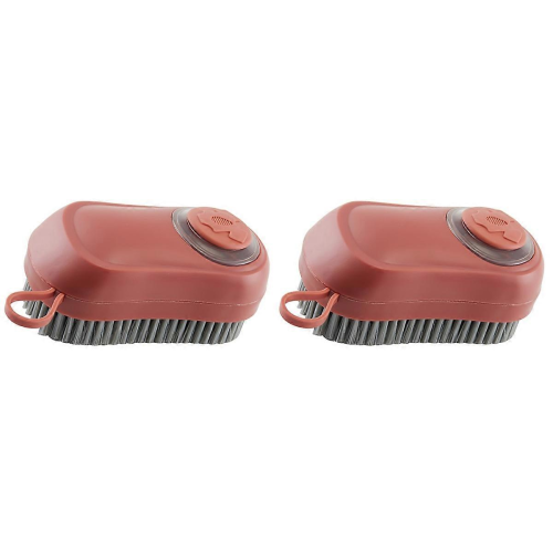 Household Laundry Scrub Automatic Liquid Adding Brush for Cleaning 2Pcs 1