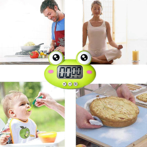 2026 Kitchen Timer, Cute Cartoon Animal Countdown Timer, Digital Cooking Timer With Magnetic(frog) 2