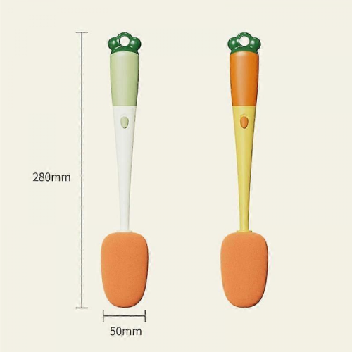 GreenSmooth grip sponge cup brush for kitchen cleaning 2