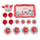 Service à thé en fer-blanc pour enfants, jeu d'imitation (1 set). 3