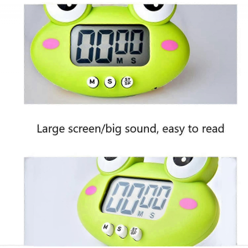 2026 Kitchen Timer, Cute Cartoon Animal Countdown Timer, Digital Cooking Timer With Magnetic(frog) 1