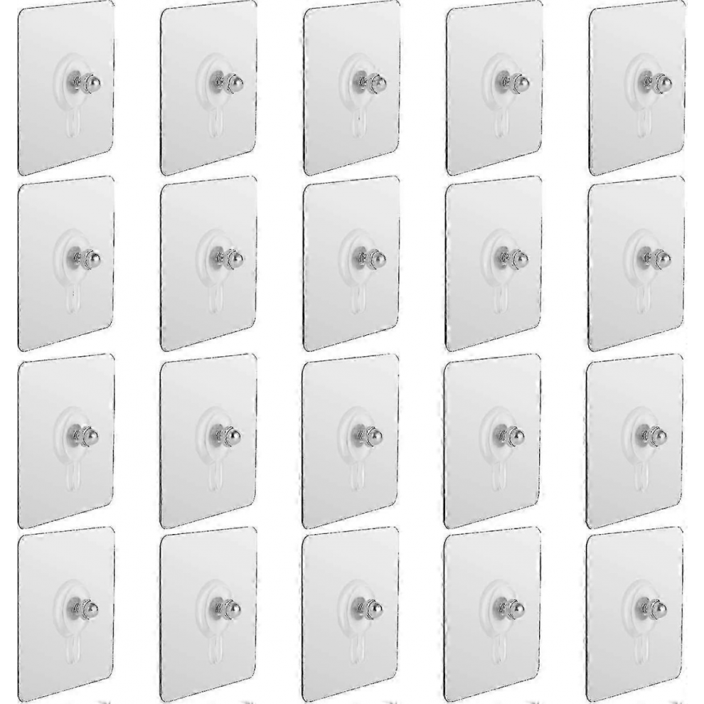 25-26 20Pcs Self Adhesive Hanging Nails, Wall-Mounted Screw Hook Punch-Free Seamless Screw Waterproof Wall Hook For Bathroom Kitchen Nail Fr 5008878209650