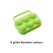 Boîte de rangement pour œufs 6 compartiments - Boîte à œufs portable pour camping et pique-nique - Organisateur de cuisine - 25-26 œufs