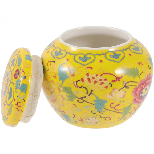 Storage Containers With Lids Ceramic Sealing Canister For Kitchen Counter 3.34x3.34x3.14in 1Pcs 2