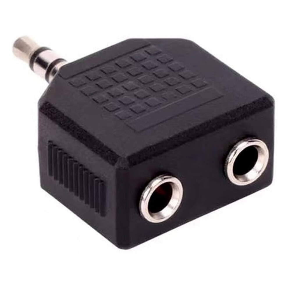 3.5Mm Stereo Plug To 2 X 3.5Mm Stereo Jack Adapter Dual 3.5Mm Female Audio Splitter For Headphones Smartphones 9189345301384
