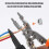 10 in 1 Multifunctional Wire Stripper and Cutter Cable Crimping Tool for Electrical Work with Ergonomic Curved Handle 2
