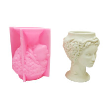 Moule en Silicone pour pot de fleurs, moule en béton en forme de