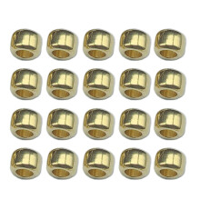 20 Stück runde/quadratische-Goldkugelperlen1