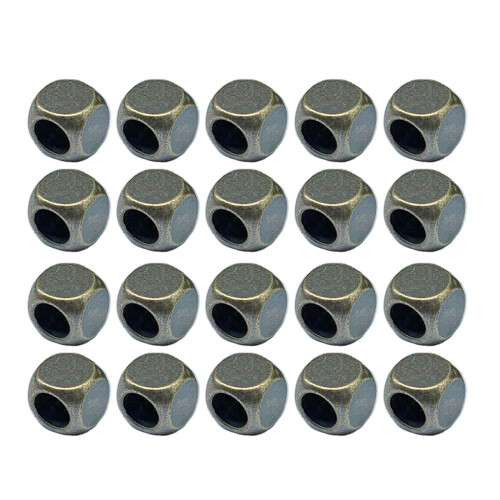 20pcs Round/Square Brass Pendant Beads-bronze square beads 2