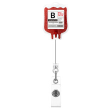Auffälliger Blutbeutel-Abzeichenhalter mit-Typ B