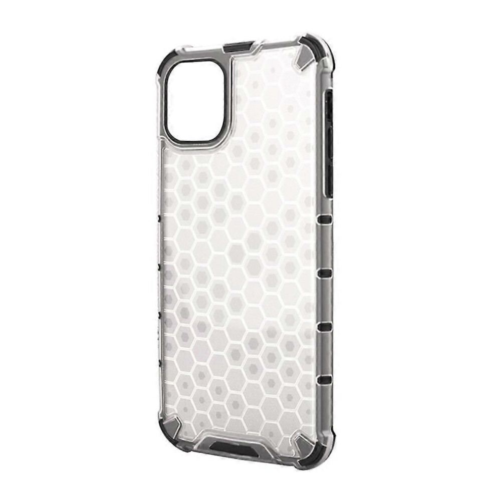 (As Show, ) Honeycomb Design Rugged Protective Case Shatterproof Translucent Compatible With Ip-12Pro Max Case Grey 3002747006717