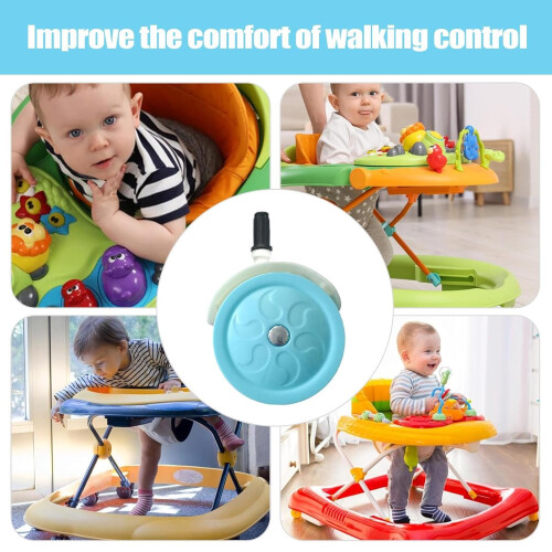 Stroller Wheels Silent Casters Replacement Wheels for Baby Stroller Indoor Use Compatible With Walker Accessories 2