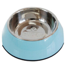 (As show, PINK) Pet Bowls Stainless Steel Dog Cat Pet Bowl Universal Pet Water and Food Bowls