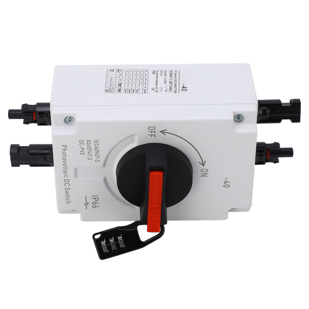 Pv Solar Disconnect Switch 32A 4P Waterproof Isolator Ip66 Dc1200v 8241371561833
