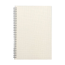 Caderno de papel quadriculado com abertura plana, aplicações versáteis, capa plástica flexível, caderno espiral multiuso sem transparência,