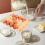 Eggs Container Egg Cartons for Organizing Kitchen 2Pcs Beige Set 5