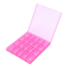 Transparante opbergdoos met klapdeksel voor nagelkunst, ruime opbergorganizer met verwijderbare tussenschotten voor nageltips en pailletten,