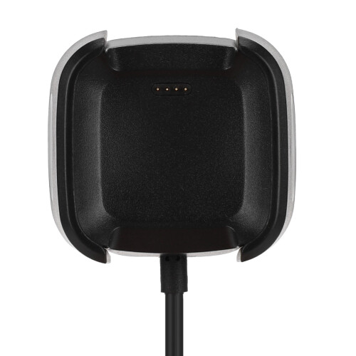Cabo de carregamento para Fitbit Versa, base de carregamento USB com conector magnético e design com ranhura para o cabo, compatível com o 2