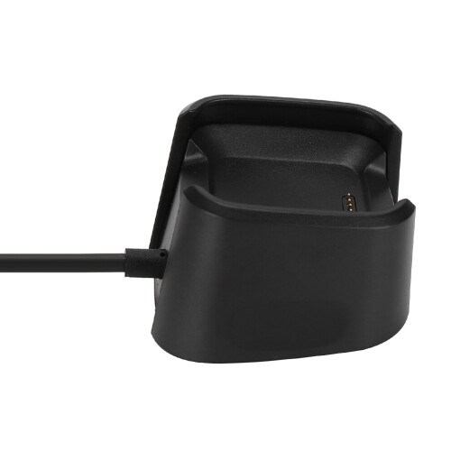 Cabo de carregamento para Fitbit Versa, base de carregamento USB com conector magnético e design com ranhura para o cabo, compatível com o 1