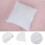 Pillow Insert Enhancer with Zippered Pillowcase, Protective Pillow Protector for Bed Sofa Cushion Use, Adaptable Inner Liner for Decorative Covers, 8