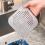 Odor Resistant Drain Protector Square Shape Bathroom Kitchen Sink Cover WhiteBlue 4