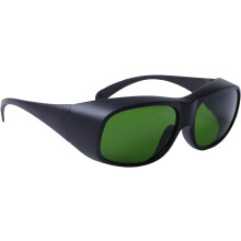 Óculos de segurança a laser com proteção ocular, proteção para laser ND:YAG de 740 a 1100 nm, O.D5+ VLT30%, design envolvente.
