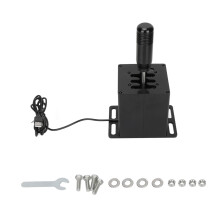 Professioneller USB-Simulator-Schalthebel, Plug-and-Play-Gehäuse aus Vollmetall für ein realistisches Fahrgefühl, breite Spielekompatibilität,