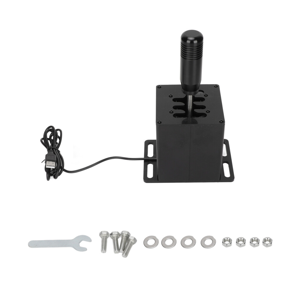 Professional Grade Usb Simulator Shifter, Plug And Play All-Metal Main Body For Realistic Driving Experience, Wide Game Compatibility, 9405630482362