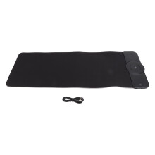 Draadloze muismat met RGB-verlichting, 15W snelladen, antislip gaming bureaumat met groot oppervlak, opvouwbaar voor pc, laptop of bureau - geschikt