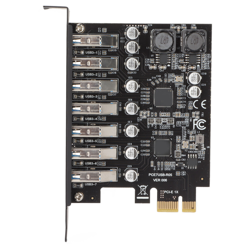 Self Powered Technology Usb Expansion Card, High Speed Data Transmission 7 Port Pcie To Usb 3.2 Gen1 Interface Industrial Cameras Compatible With Vr 9482828843136