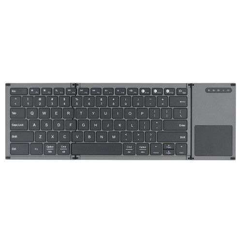Compact Foldable Bluetooth Keyboard, Portable Wireless Mini Keyboard with Ergonomic Durable Design, for IOS/Win/Android, Office Use, Tablet/Phone 1